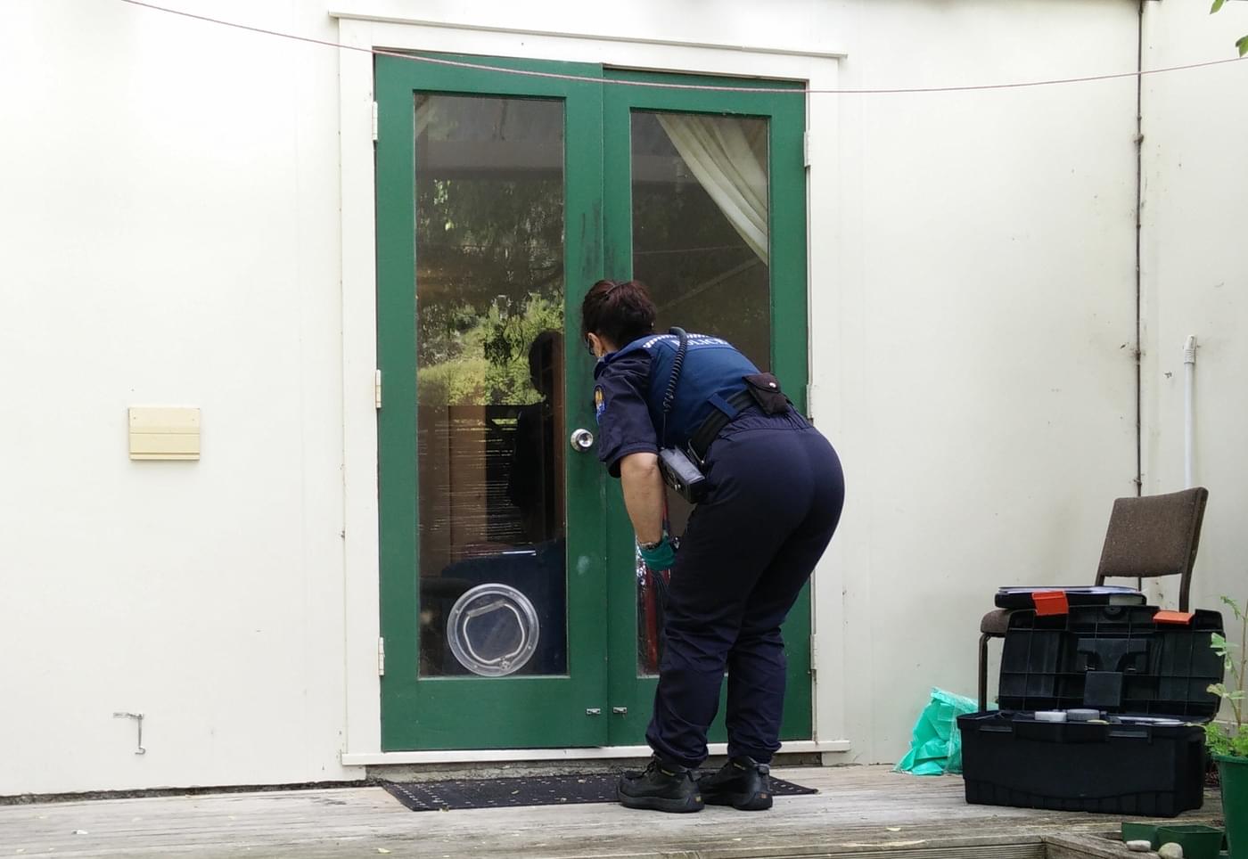 Police Officer Investigating a Break-in at My Flat in Wellington, New Zealand