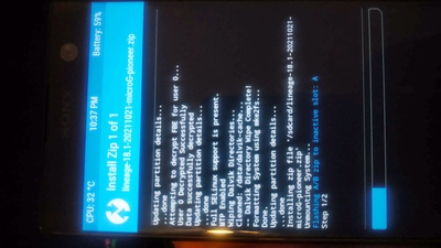 Installation of Lineage via TWRP