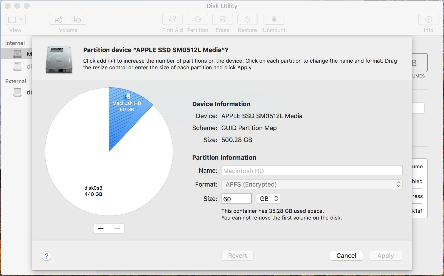 Disk Utility Partition Resizing