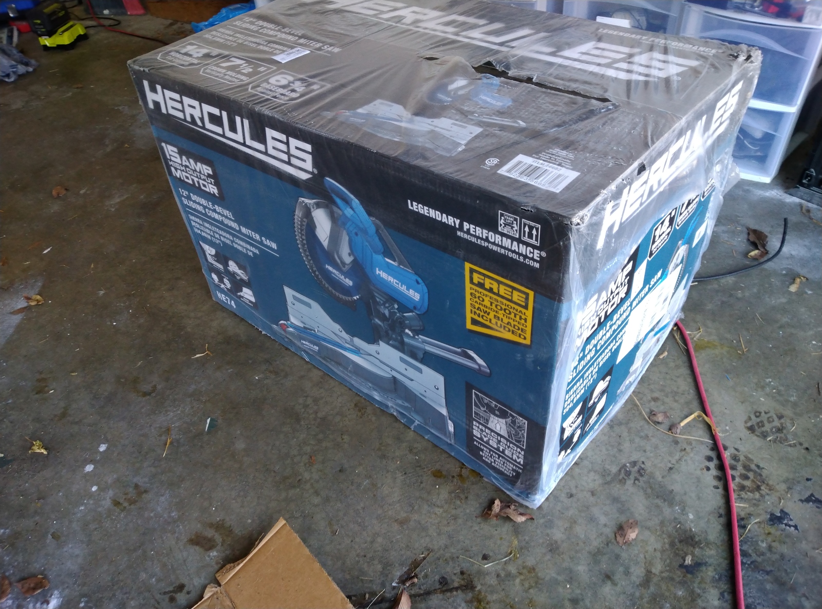 Hercules Miter Saw in Packaging