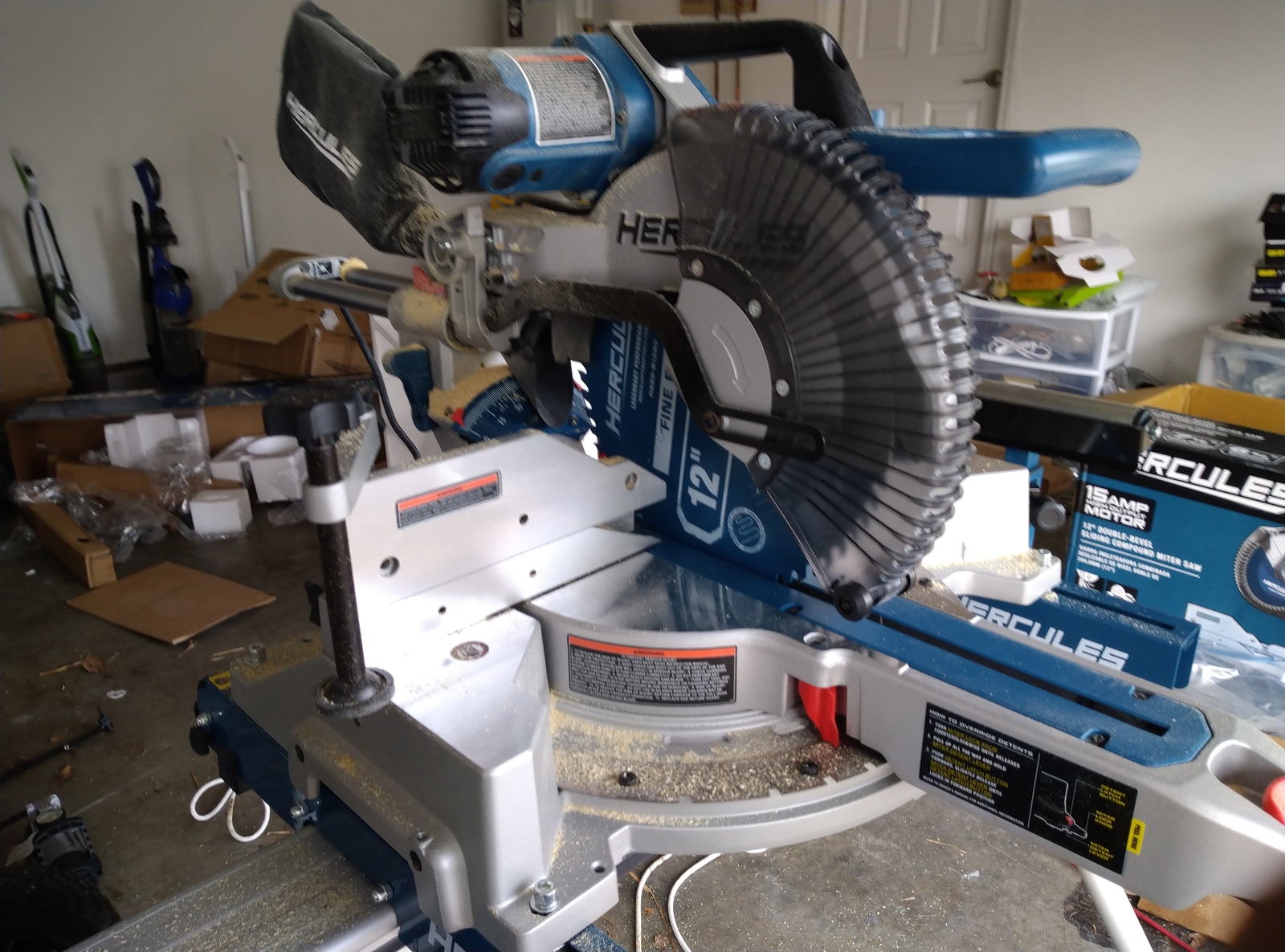 Miter Saw Assembled on Stand