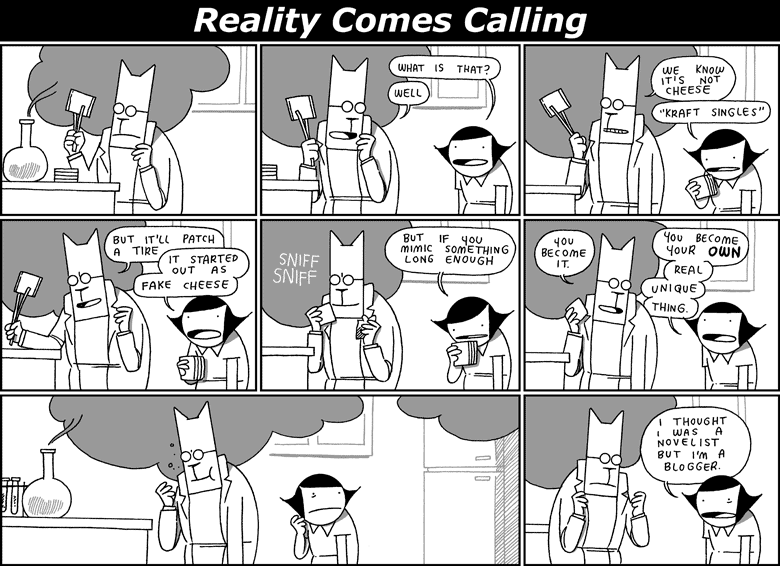 Reality Comes Calling Comic - Cat and Girl