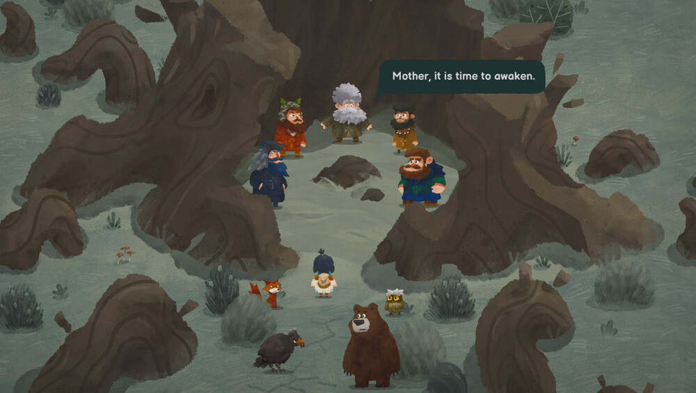Carto with other characters in a giant tree