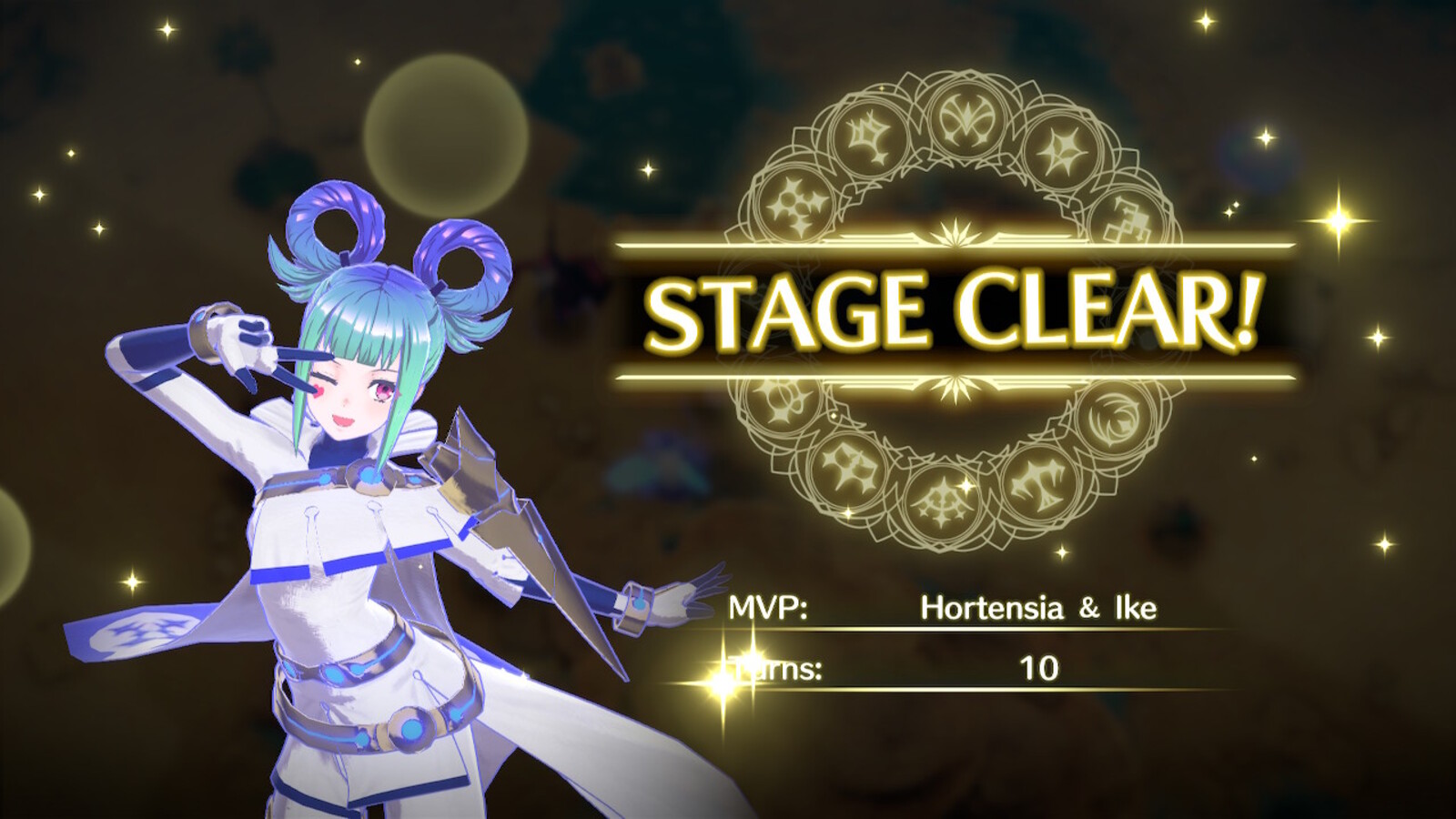 Stage Cleared with Engaged Hortensia as MVP