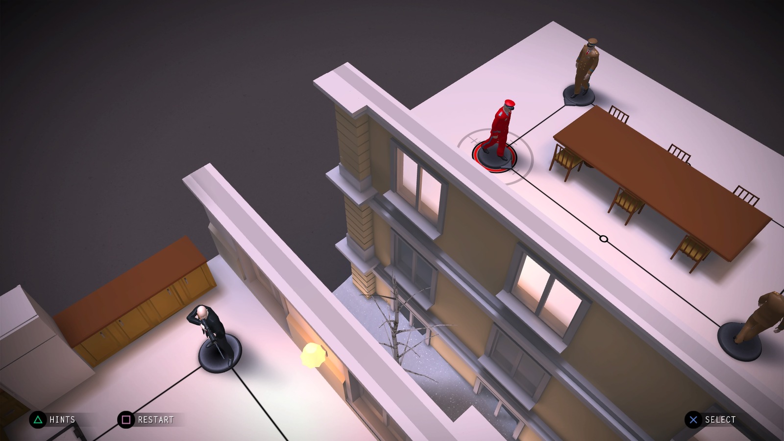 Hitman on top floor of building