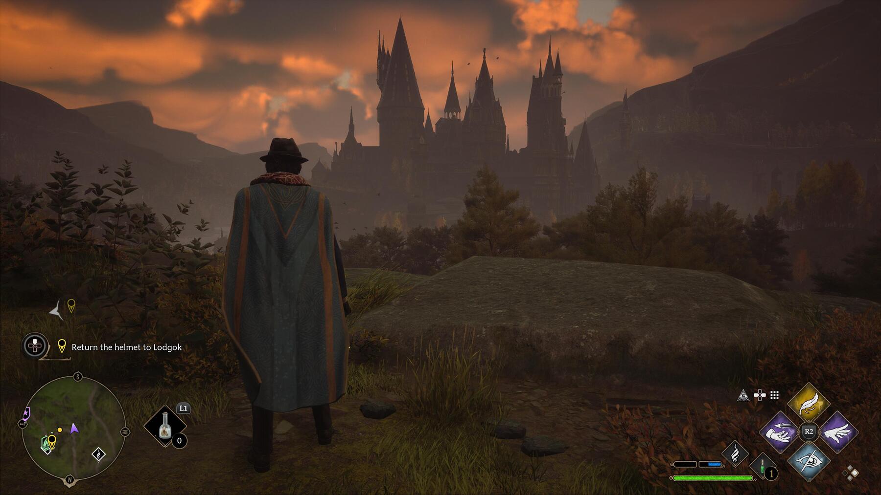 Hogwarts in the Sunset