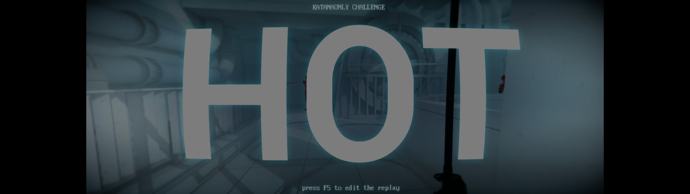 The word HOT superimposed on the game replay with the main character holding a sword