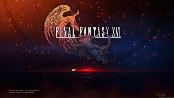 Final Fantasy XVI Title Screen