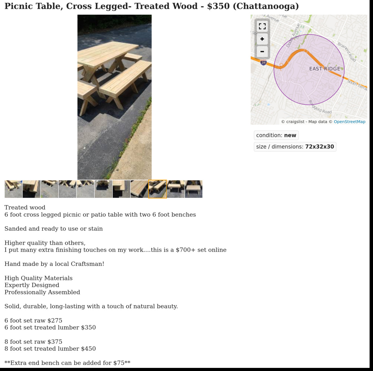 Craigslist Posting