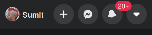 Facebook's Later Notification Icon Caps out at 20+