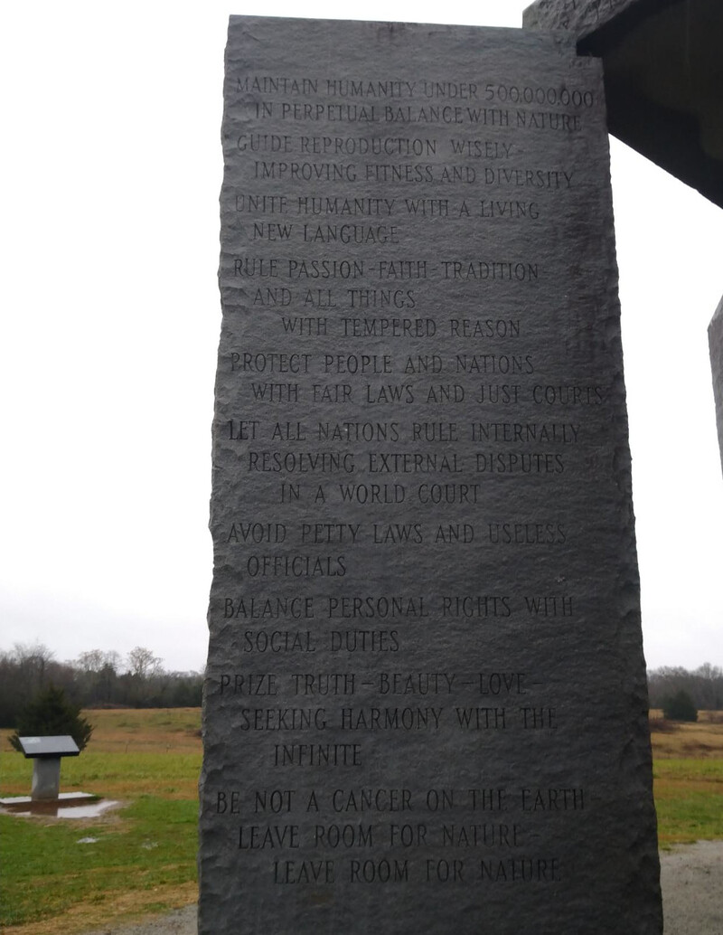 English Text of the Georgia Guidestone