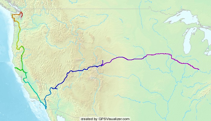 Seattle to Cincinnati (map)