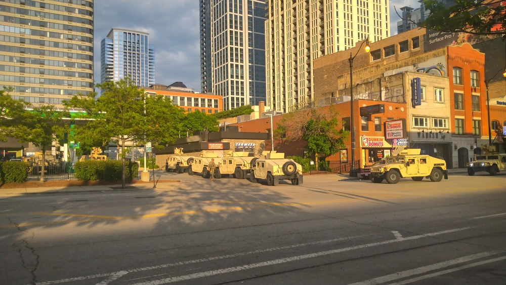 National Guard in Chicago. Chicago. May 30 2020.