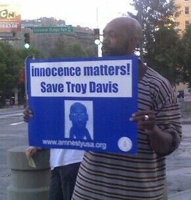Save Troy Davis Protester