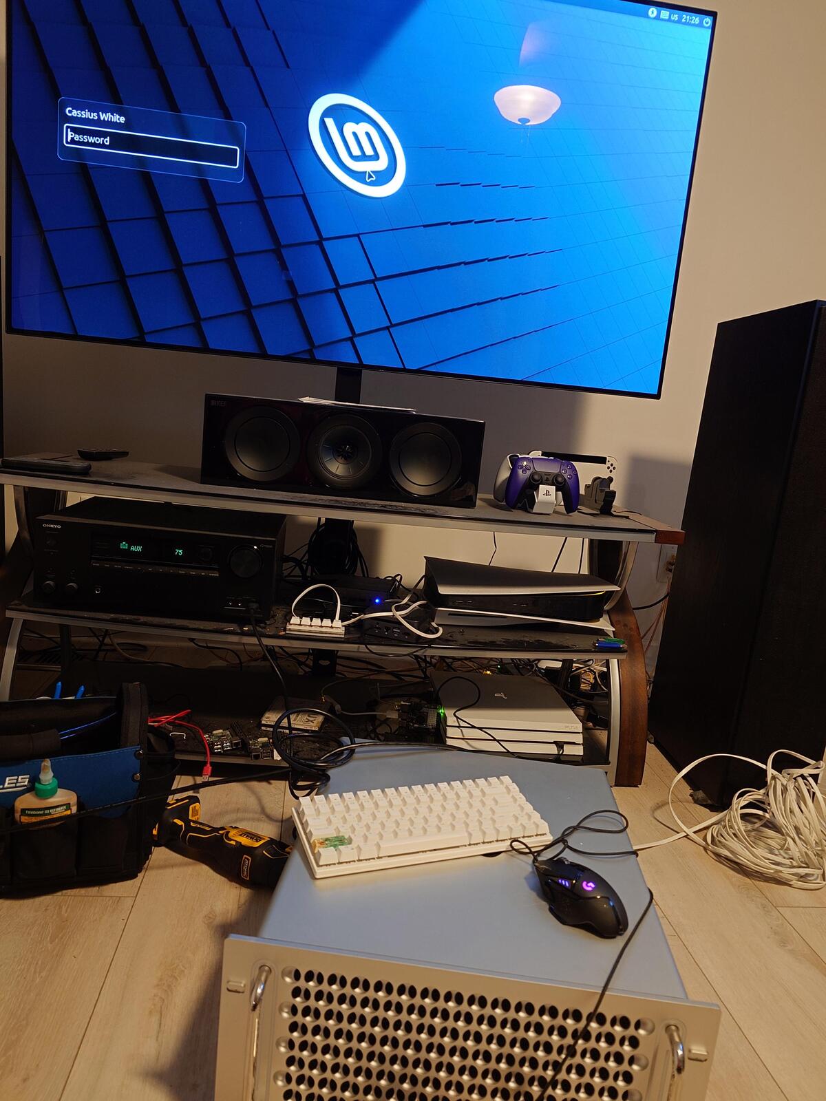 Mint Linux installed on Mac Pro