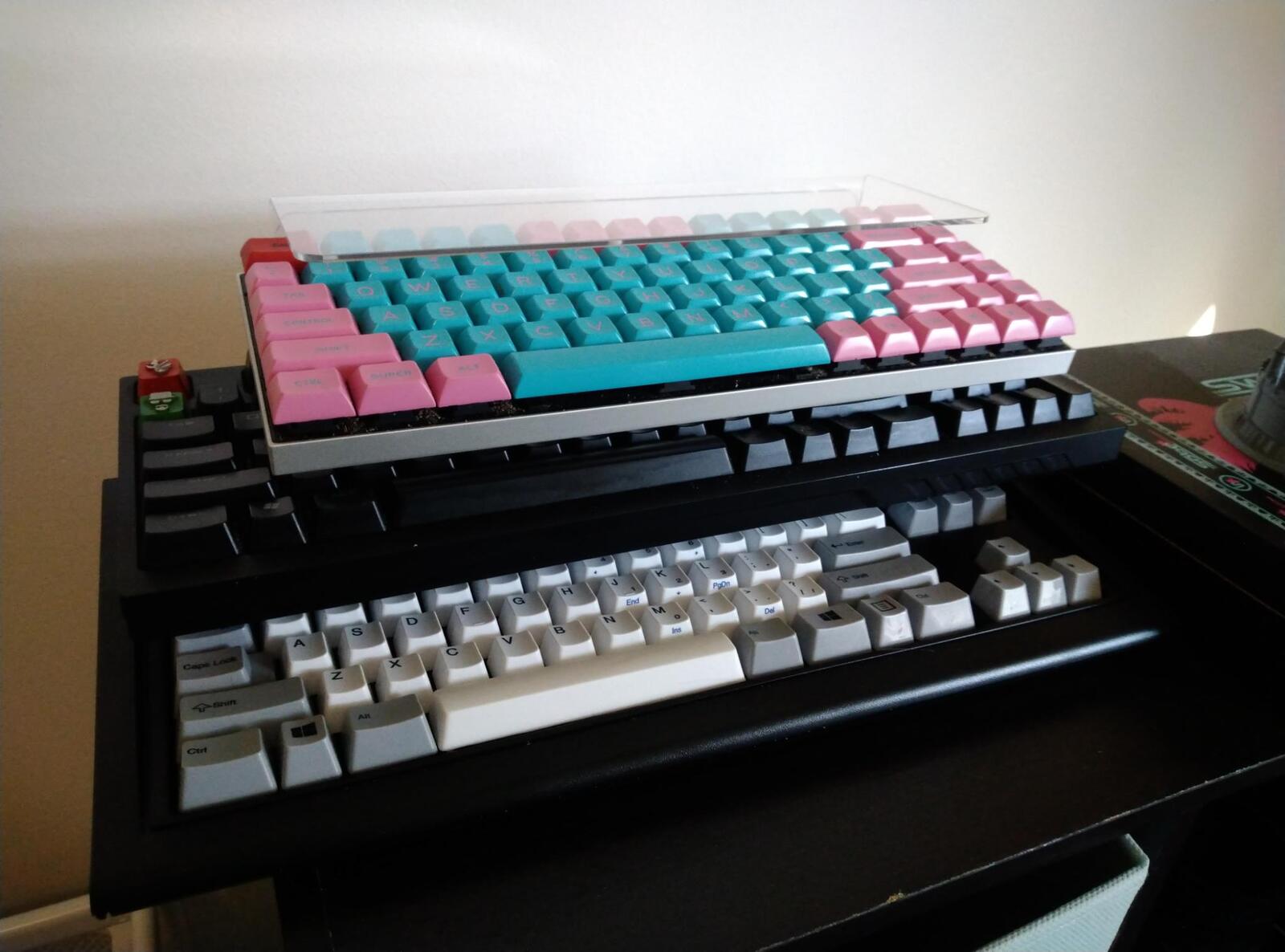 Vortex Race 3, CM Storm Quickfire TK, Unicomp Model M(Top to Bottom)