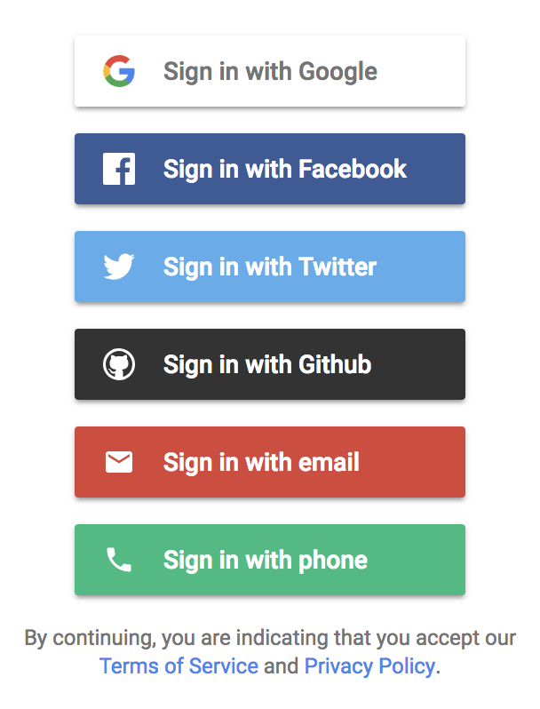 Creating an account with a Third Party Identity Provider