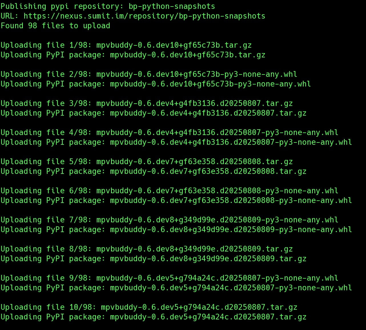 Uploading Artifacts to older Nexus Server