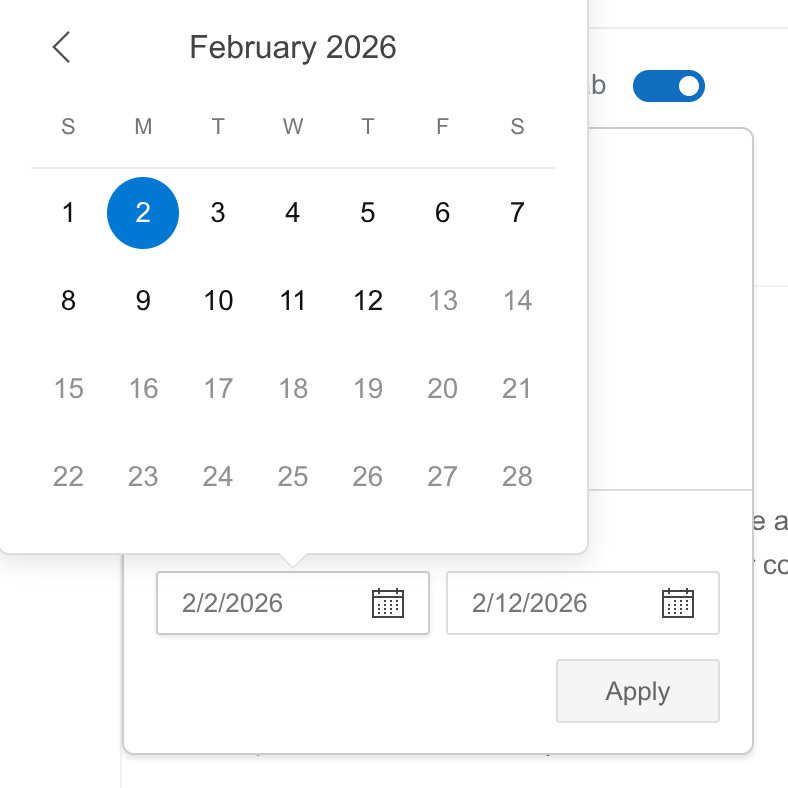 You cannot enter a date in Bing's filters. The UI is broken.