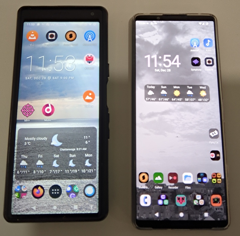 Sony Xperia 10 and Xperia 1 V