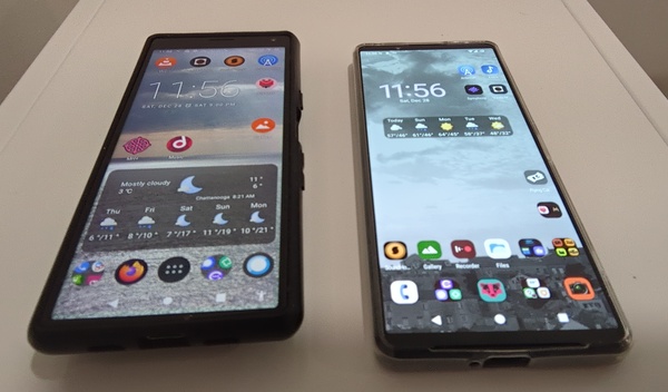 Sony Xperia 10 and Sony V 1