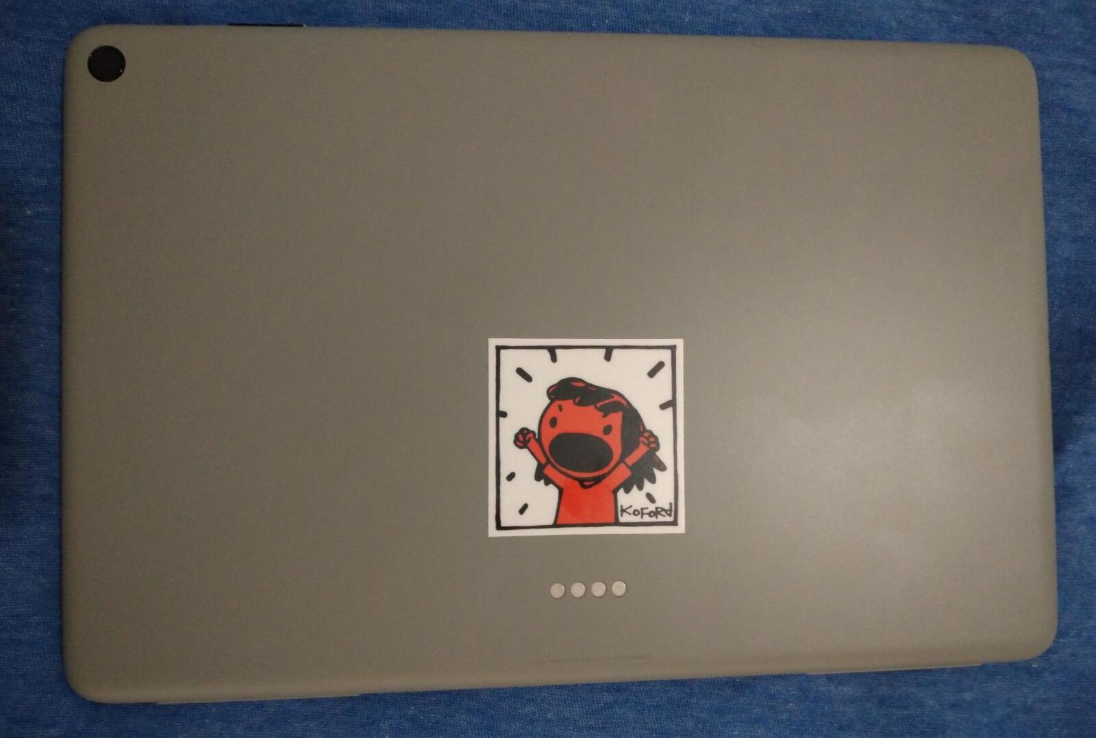 Google Tablet Rebranded with Koford Sticker