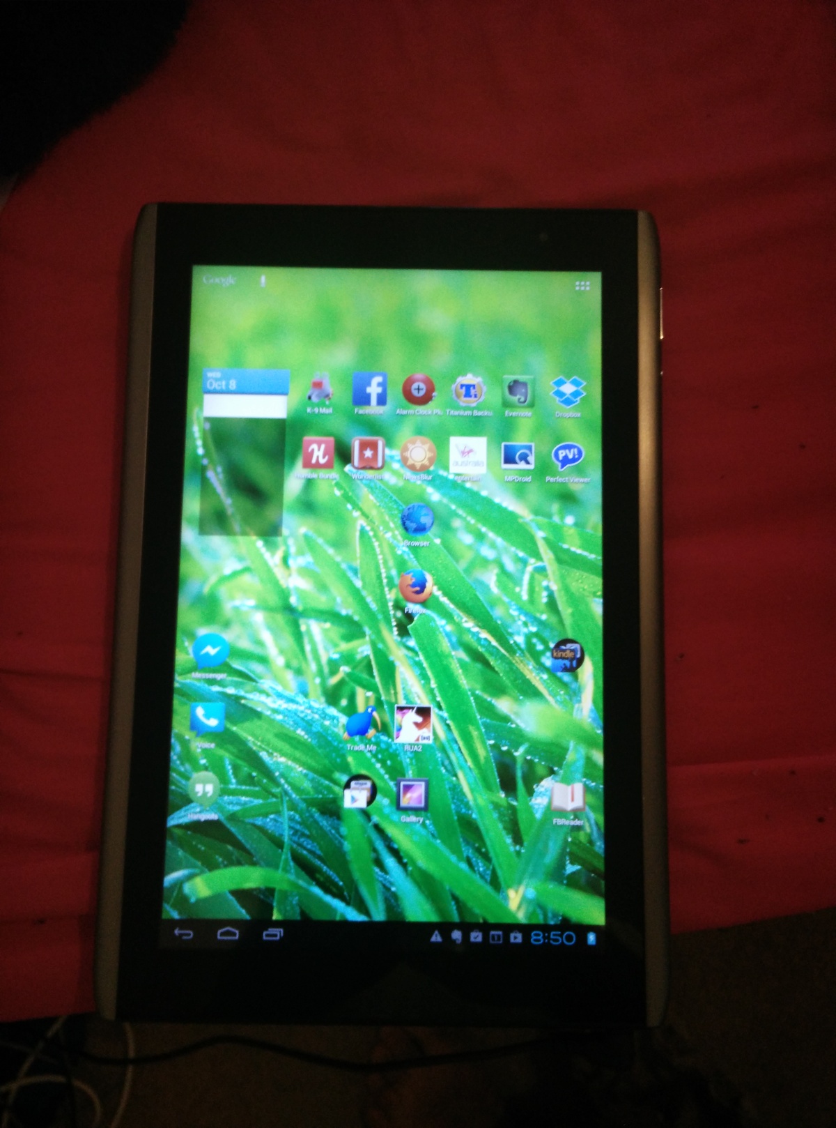 Acer Iconia A500 Home Screen