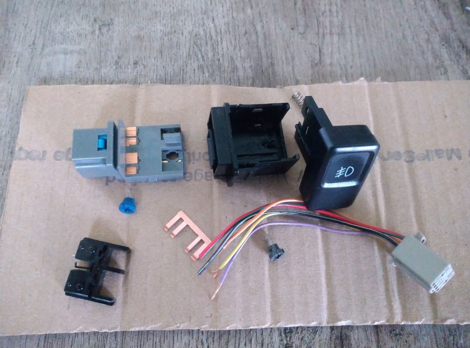 Used Subaru Fog Light Switch Disassembled